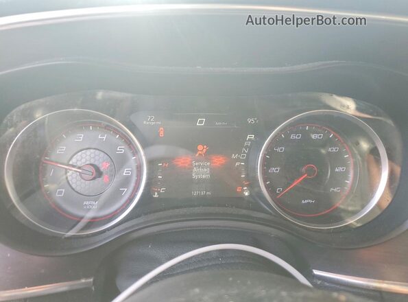 2C3CDXBG8HH605383 2017 DODGE CHARGER Black Вид щитка приладів