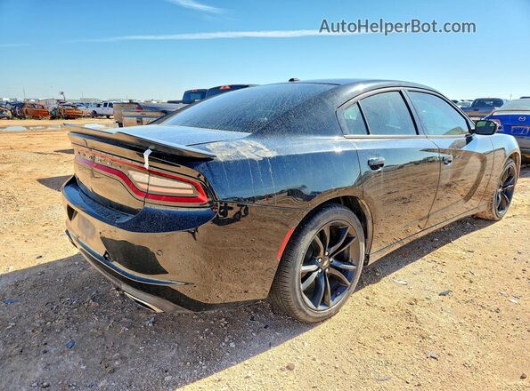 2C3CDXBG8JH163940 2018 DODGE CHARGER Black Tył prawy