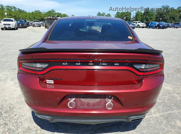 2C3CDXBG8KH507137 2019 DODGE CHARGER Maroon უკანა ხედი