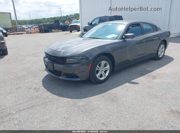 2C3CDXBG8KH659824 2019 DODGE CHARGER Серый Передняя левая четверть