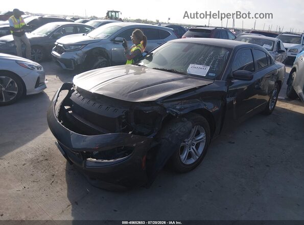 2C3CDXBG8KH736563 2019 DODGE CHARGER Gray Vista tres cuartos delantera izquierda