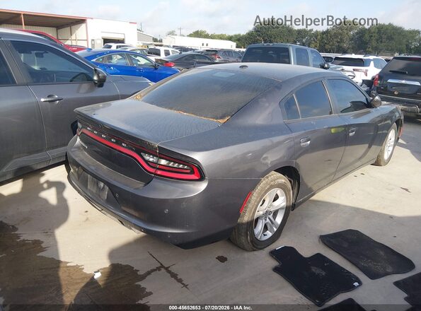 2C3CDXBG8KH736563 2019 DODGE CHARGER Gray Trasero derecho