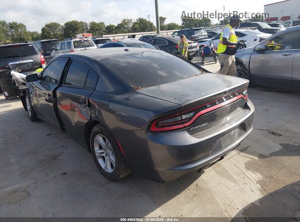 2C3CDXBG8KH736563 2019 DODGE CHARGER Gray Trasero izquierdo
