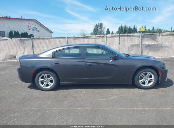 2C3CDXBG8LH179980 2020 DODGE CHARGER Gray Вид задньої частини салону
