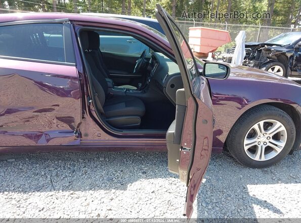 2C3CDXBG8LH205526 2020 DODGE CHARGER Purple Widok wnętrza z przodu