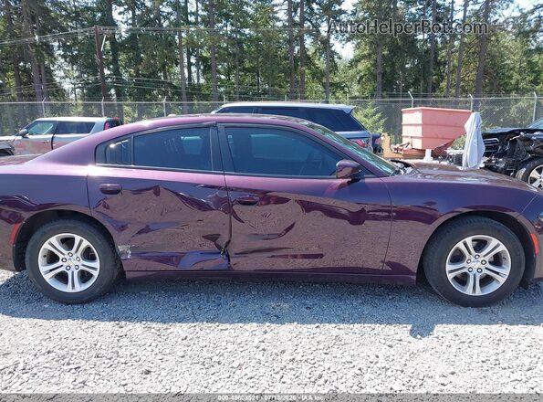 2C3CDXBG8LH205526 2020 DODGE CHARGER Purple Widok wnętrza z tyłu