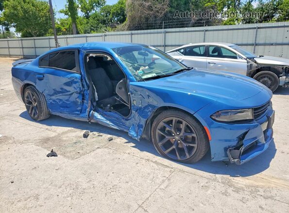 2C3CDXBG8MH576915 2021 DODGE CHARGER Blue Przód prawy