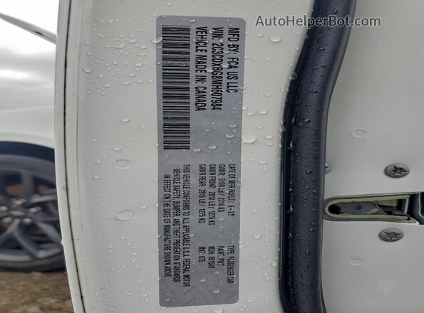 2C3CDXBG8MH607984 2021 DODGE CHARGER White ძრავის განყოფილების ხედი