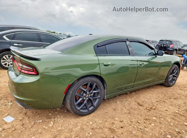 2C3CDXBG8MH608424 2021 DODGE CHARGER Green Задня права чверть