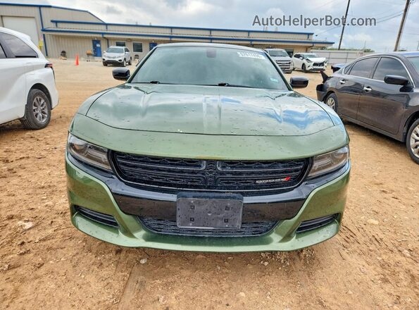 2C3CDXBG8MH608424 2021 DODGE CHARGER Green Вид спереду