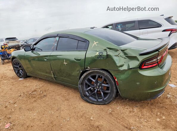 2C3CDXBG8MH608424 2021 DODGE CHARGER Green Задня ліва чверть
