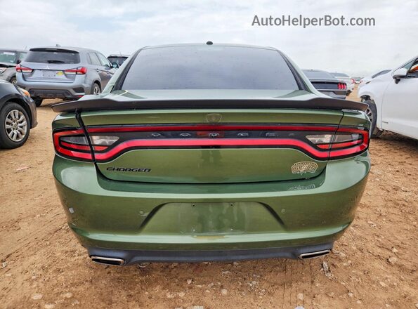 2C3CDXBG8MH608424 2021 DODGE CHARGER Green Вид ззаду