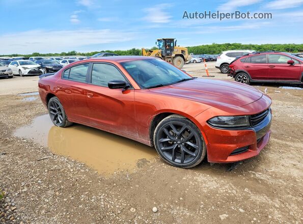 2C3CDXBG8NH120303 2022 DODGE CHARGER Orange Przód prawy