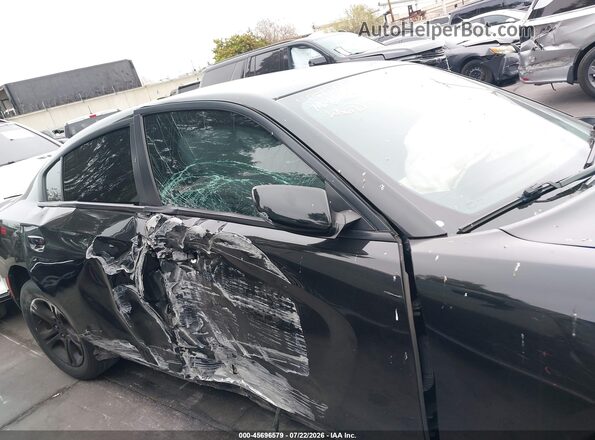 2C3CDXBG8NH144925 2022 DODGE CHARGER Black Widok wnętrza z tyłu
