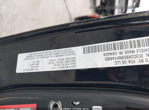 2C3CDXBG8NH144925 2022 DODGE CHARGER Black Widok komory silnika