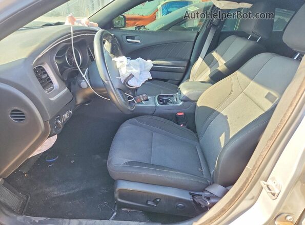 2C3CDXBG8NH201186 2022 DODGE CHARGER Silver Front interior view