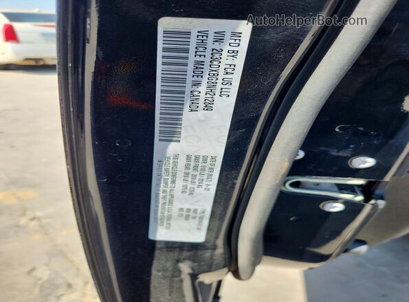 2C3CDXBG8NH212849 2022 DODGE CHARGER Black VIN sticker view