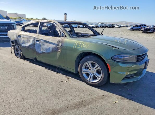 2C3CDXBG8NH219915 2022 DODGE CHARGER Green Delantero derecho