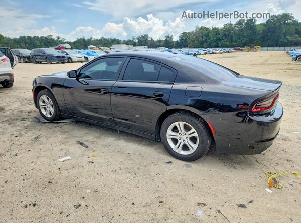 2C3CDXBG8NH243454 2022 DODGE CHARGER Black Հետևի ձախ