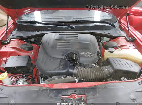 2C3CDXBG8NH248251 2022 DODGE CHARGER Red Вид ззаду