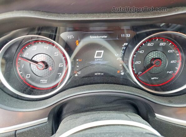 2C3CDXBG8NH261291 2022 DODGE CHARGER White Вид щитка приладів