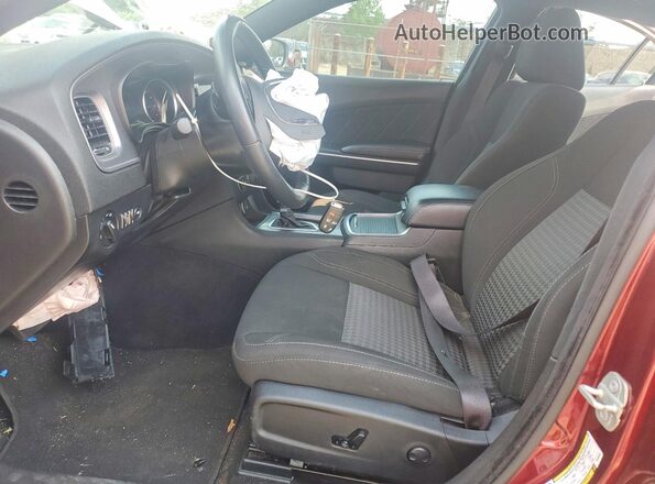2C3CDXBG8PH656686 2023 DODGE CHARGER Burgundy Widok wnętrza z przodu