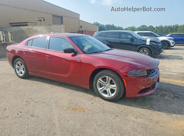 2C3CDXBG8PH656686 2023 DODGE CHARGER Burgundy Przód prawy