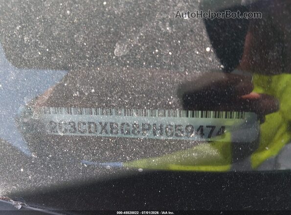2C3CDXBG8PH659474 2023 DODGE CHARGER Black Вид підкапотного простору