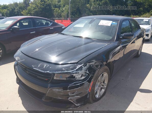 2C3CDXBG8PH659474 2023 DODGE CHARGER Black Передня ліва чверть