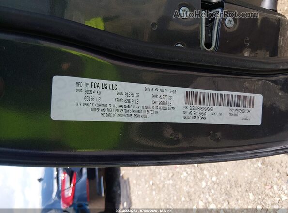 2C3CDXBG9GH103030 2016 DODGE CHARGER Black Engine compartment view
