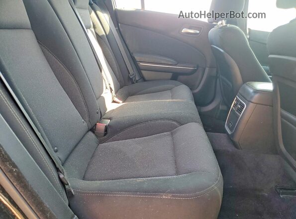 2C3CDXBG9GH122905 2016 DODGE CHARGER Black Rear seats view