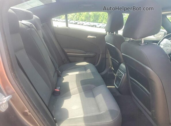 2C3CDXBG9GH210966 2016 DODGE CHARGER Beige Rear seats view