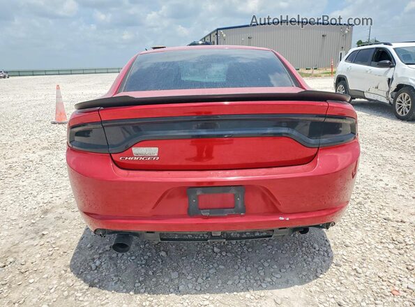 2C3CDXBG9GH228321 2016 DODGE CHARGER Красный Вид сзади