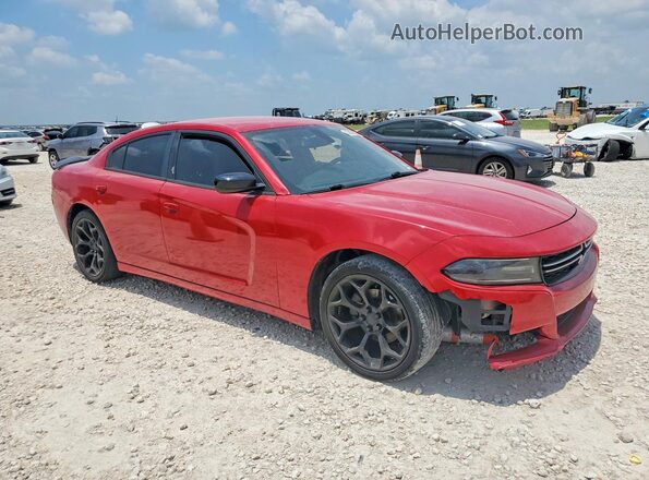 2C3CDXBG9GH228321 2016 DODGE CHARGER Красный Передняя правая четверть