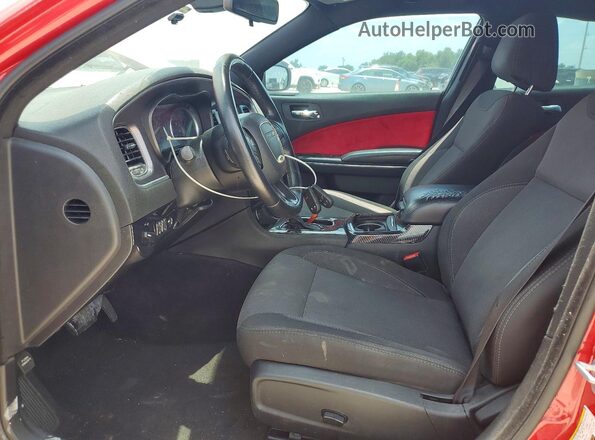 2C3CDXBG9GH228321 2016 DODGE CHARGER Красный Вид салона спереди