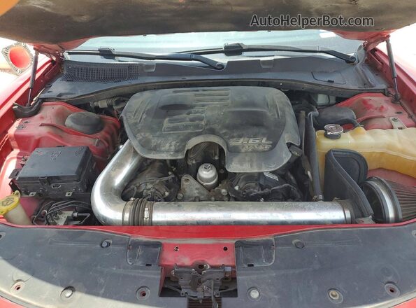 2C3CDXBG9GH228321 2016 DODGE CHARGER Красный Вид задней части салона