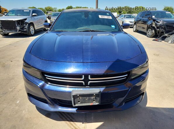 2C3CDXBG9GH228383 2016 DODGE CHARGER Синий Вид спереди