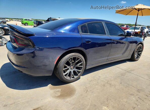 2C3CDXBG9GH228383 2016 DODGE CHARGER Синий Задняя правая четверть