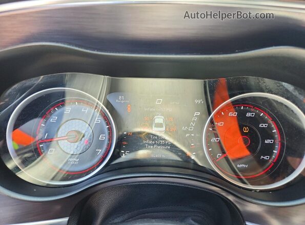 2C3CDXBG9GH228383 2016 DODGE CHARGER Синий Вид щитка приборов