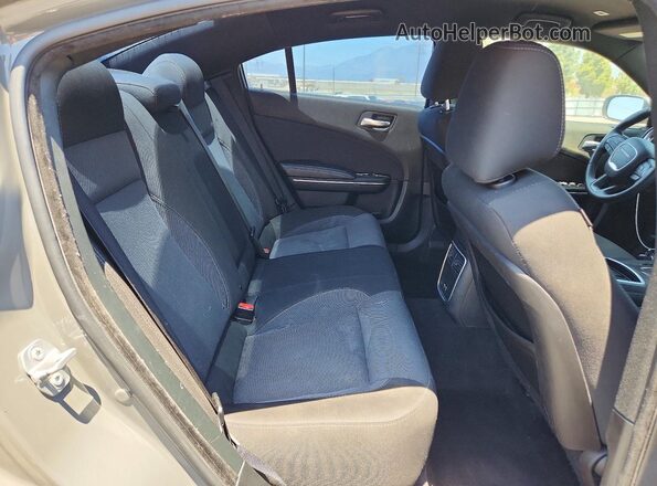 2C3CDXBG9JH197028 2018 DODGE CHARGER Gray უკანა სავარძლების ხედი