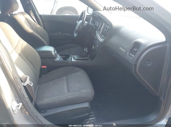 2C3CDXBG9KH713647 2019 DODGE CHARGER Серый Вид салона спереди