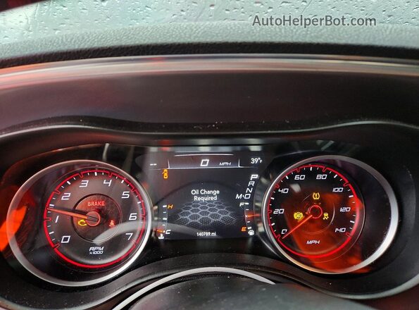 2C3CDXBG9KH720615 2019 DODGE CHARGER Silver Instrument cluster view