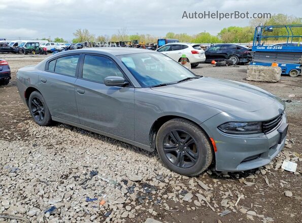 2C3CDXBG9KH725734 2019 DODGE CHARGER Серый Передняя правая четверть