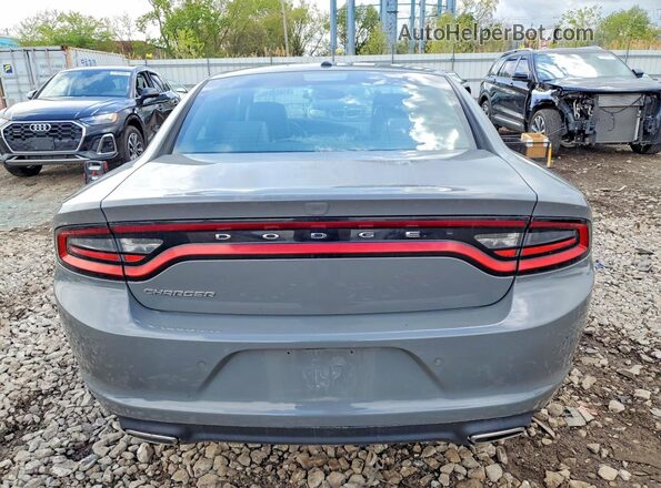 2C3CDXBG9KH725734 2019 DODGE CHARGER Серый Вид сзади