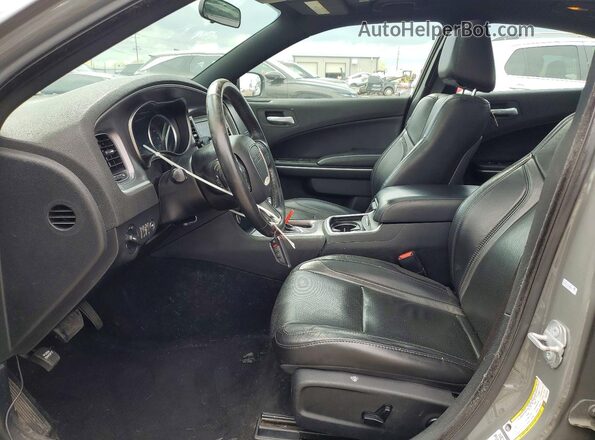 2C3CDXBG9KH725734 2019 DODGE CHARGER Серый Вид салона спереди