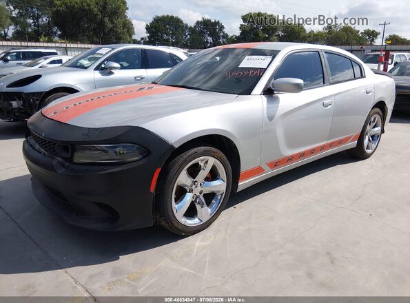 2C3CDXBG9NH152452 2022 DODGE CHARGER Gray Առջևի ձախ երեք քառորդ տեսարան