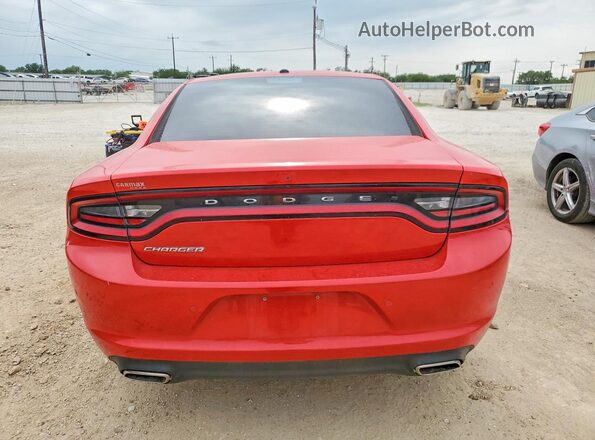 2C3CDXBG9NH200757 2022 DODGE CHARGER Red Widok z tyłu