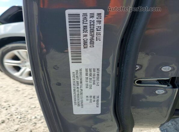 2C3CDXBG9PH640013 2023 DODGE CHARGER Gray ძრავის განყოფილების ხედი