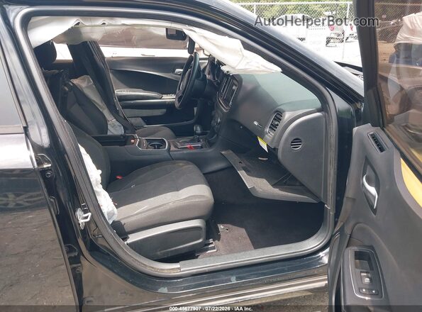 2C3CDXBGXHH576002 2017 DODGE CHARGER Black Front interior view