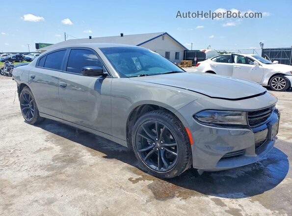 2C3CDXBGXJH273324 2018 DODGE CHARGER Gray Առջևի աջ